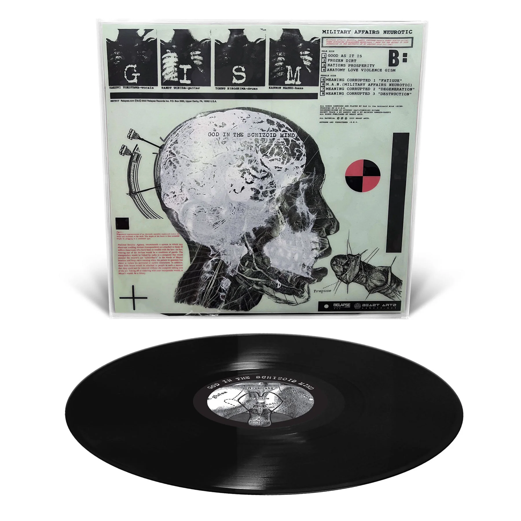 GISM "Military Affairs Neurotic (Reissue) LP + Detestation (Reissue) LP" Bundle - Image 3